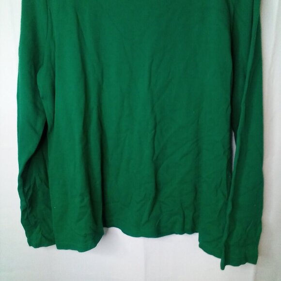 Kim Rogers Shirt Women XL Long Sleeve Merry Christmas Tree Green - Picture 14 of 14